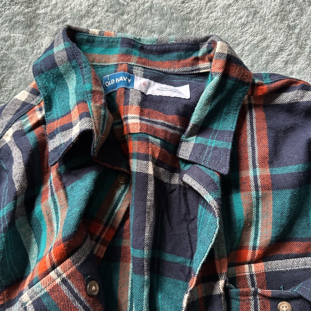 Old Navy Multicolor Plaid Shirt